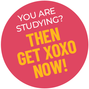 You are studying? Then get XOXO now!